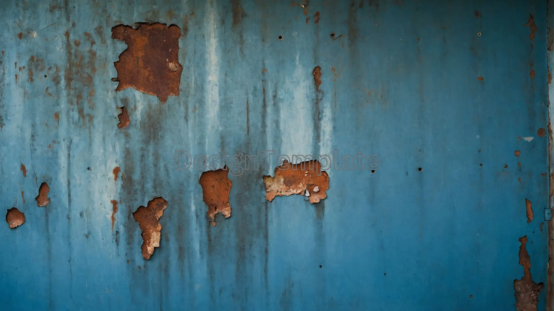 Weathered Blue Steel Rusty Texture PNG